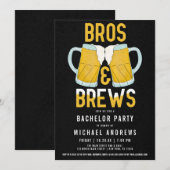 Invitation Frères et bières Cruche de bière virile pour enter (Devant / Derrière)