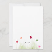 Invitation Frères et sœurs lapins (Dos)