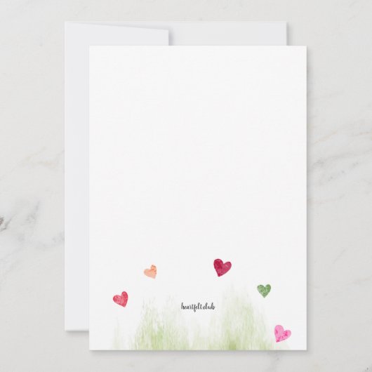 Invitation Frères et sœurs lapins (Dos)