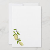 Invitation Fresh Citrus Painted Lemons Mediterranean (Dos)