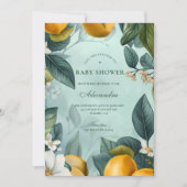 Invitation Fresh Lemon Grove Baby Shower (Devant)
