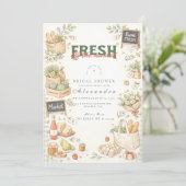Invitation Fresh Market Garden Bridal Shower (Debout devant)