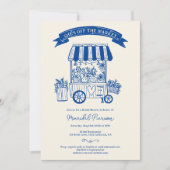 Invitation Fresh Off du marché douche à nuptiale fleurie (Devant)