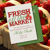 Invitation Fresh Off Market - Personnalisé Moderne Maridal