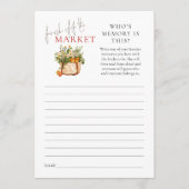 Invitation Fresh off Market Who's Memory Fête des mariées Gam (Devant)
