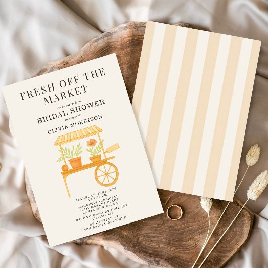 Invitation Fresh Off the Market Bridal Shower