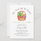 Invitation Fresh Off the Market Bridal Shower Farm Basket (Devant)