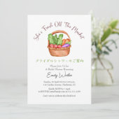 Invitation Fresh Off the Market Bridal Shower Farm Basket (Debout devant)
