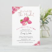 Invitation Fresh Off the Market Bridal Shower Strawberry (Debout devant)