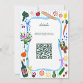 Invitation FRESH OFF THE MARKET Cute Custom QR Bridal Shower (Dos)