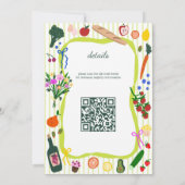 Invitation FRESH OFF THE MARKET Cute Custom QR Bridal Shower (Dos)