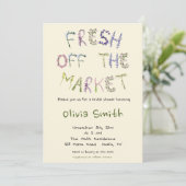 Invitation Fresh off the Market - Fête des mariées (Debout devant)