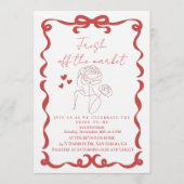 Invitation Fresh Off the market floral bridal shower (Devant)