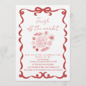 Invitation Fresh Off the market floral bridal shower (Devant)