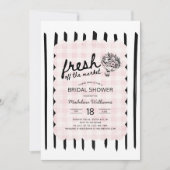 Invitation Fresh Off the Market Flowers Bridal Shower (Devant)