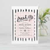 Invitation Fresh Off the Market Flowers Bridal Shower (Debout devant)