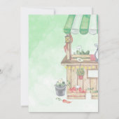 Invitation Fresh Off the Market Green Vegetable Stand Rustic (Dos)