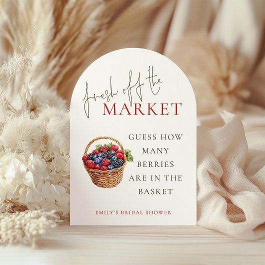 Invitation Fresh off the Market Guess Game Fête des mariées A