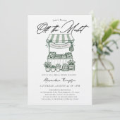 Invitation Fresh Off the Market Modern Chic Bridal Shower (Debout devant)