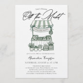 Invitation Fresh Off the Market Modern Chic Bridal Shower (Devant)