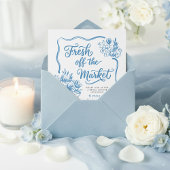 Invitation Fresh Off The Market Whimsical Drawn Bridal Shower