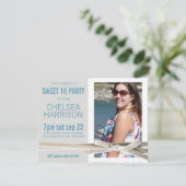 Invitation Fresh Sweet 16 Photo Birthday Party (Debout devant)