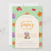 Invitation Fresh to the Market First Birthday Theme - Floral (Devant)