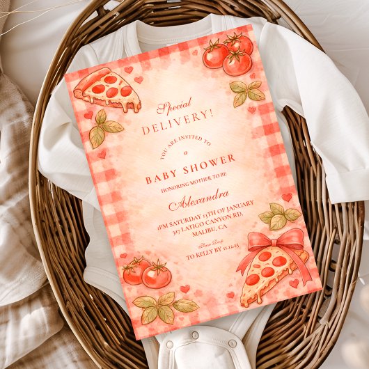 Invitation Freshly Delivered Baby Shower