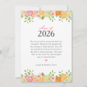 Invitation Freshly Graduated Citrus Graduation Announcement (Dos)