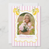 Invitation Freshly Graduated Lemon Graduation Announcement (Devant)