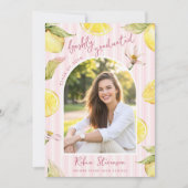 Invitation Freshly Graduated Lemon Graduation Party (Devant)