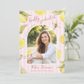 Invitation Freshly Graduated Lemon Graduation Party (Debout devant)