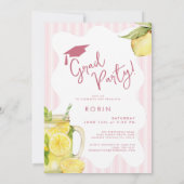Invitation Freshly Graduated Lemon Graduation Party (Dos)