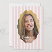 Invitation Freshly Graduated Lemon Stripe Graduation Party (Dos)