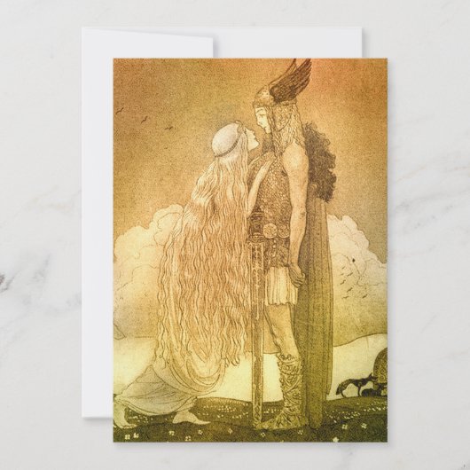 Invitation Freyja et Svipdag par John Bauer 1911 (Devant)