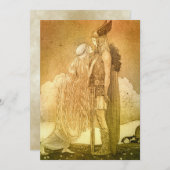 Invitation Freyja et Svipdag par John Bauer 1911 (Devant / Derrière)