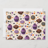 Invitation Friandises Halloween Toile d'araignée (Dos)