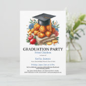 Invitation Fried Chicken Graduation Party Celebration (Debout devant)