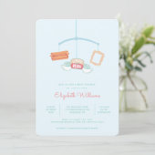 Invitation FRIENDS™ | Baby-Shower Mobile Central Perk (Debout devant)