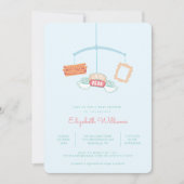Invitation FRIENDS™ | Baby-Shower Mobile Central Perk (Devant)