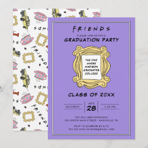 Invitation FRIENDS™ Celui avec la fête de fin d'études