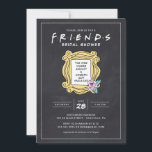 Invitation FRIENDS™ Celui avec la Fête des mariées Chalkboard<br><div class="desc">Célébrez vos noces à venir avec cette invitation à la douche nuptiale sur le thème des AMIS™. Doté d'un design en damier inspiré de l'iconique émission de télévision, cet invitation personnalisable vous permet d'ajouter tous les détails de votre douche. Parfait pour les fans de la série, il ajoute une touche...</div>