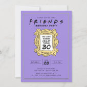 Invitation FRIENDS™ | Celui avec le 30e anniversaire (Devant)