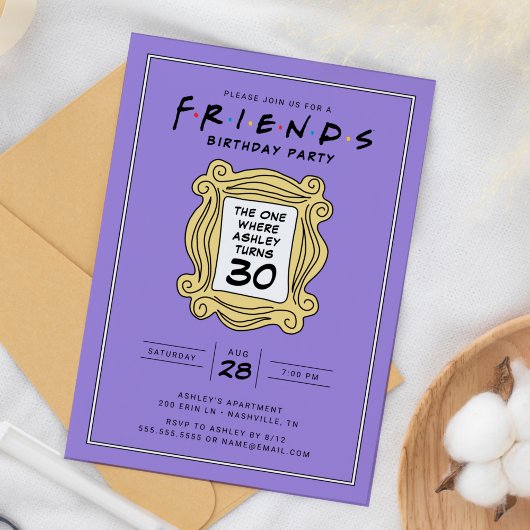 Invitation FRIENDS™ | Celui avec le 30e anniversaire