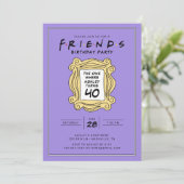 Invitation FRIENDS™ | Celui avec le 40ème anniversaire (Debout devant)