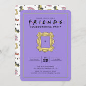 Invitation FRIENDS™ | Fête du réchauffement du foyer (Devant / Derrière)