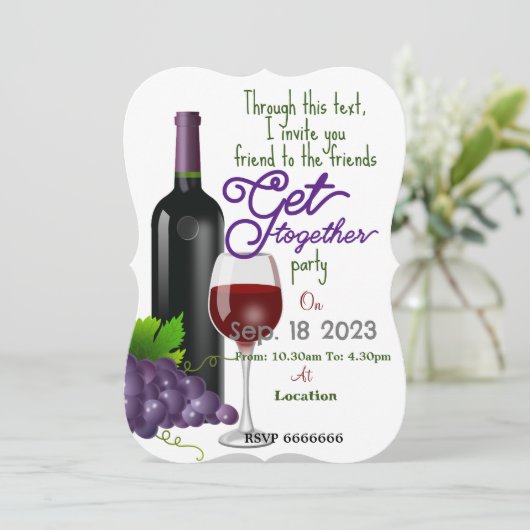 Invitation Friends get together (Debout devant)