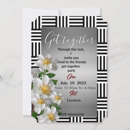 Invitation Friends get together (Devant)