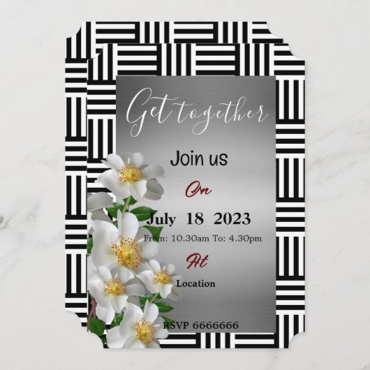 Invitation Friends get together (Devant / Derrière)