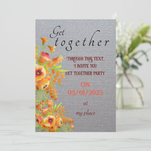 Invitation Friends get together (Debout devant)